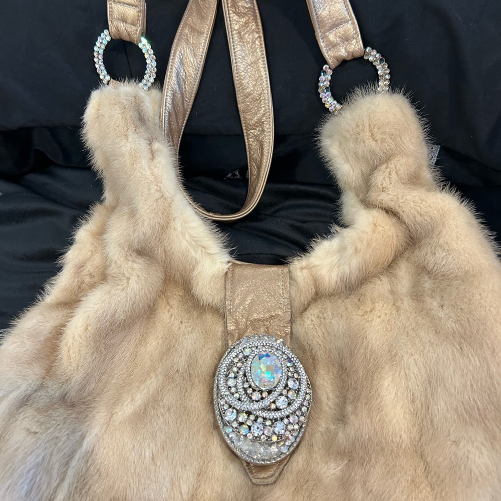 Mink Purse BLONDE